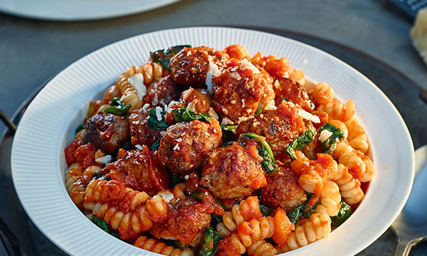 Sausage Meatball Pasta