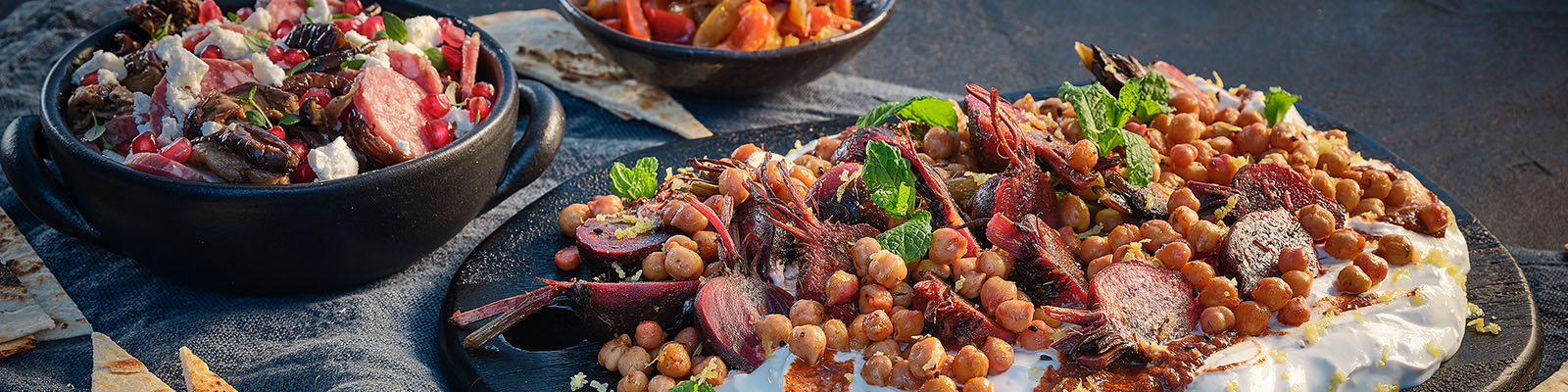 Neven Maguire's Mediterranean Mezze with Roasted Baby Beets with Chickpeas