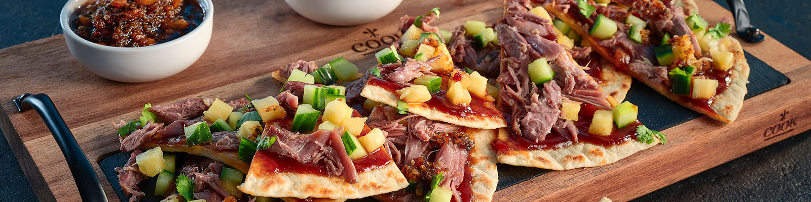 Neven Maguire's Spicy Asian Duck & Pineapple Triangles 