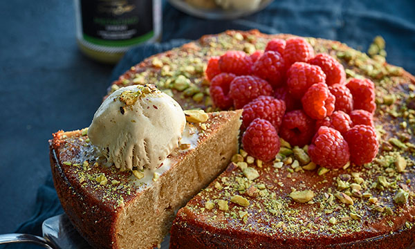 Neven Maguire's Warm Pistachio Cake with Gelato