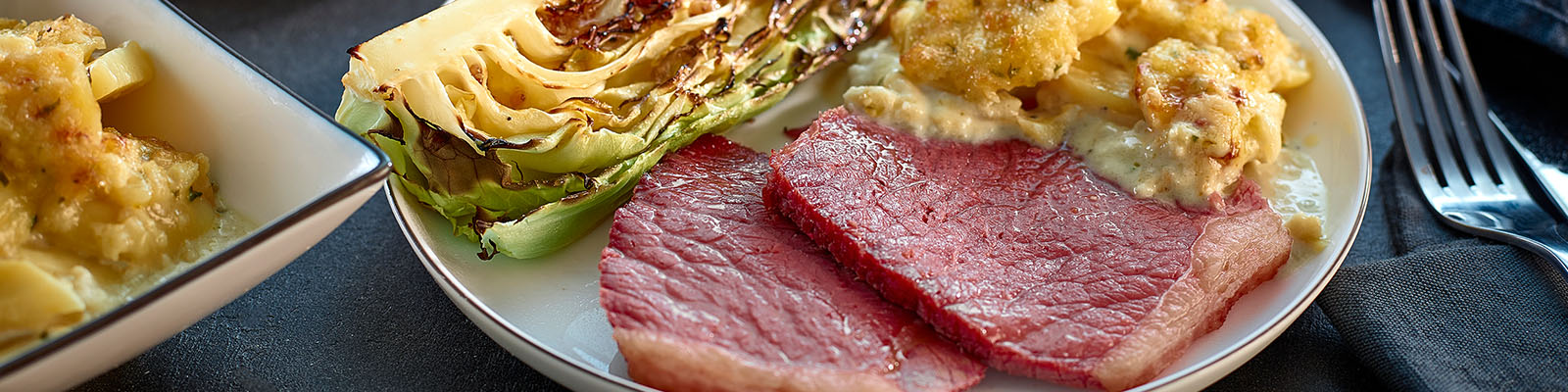 Neven Maguire's Corned Beef with Caramelised Cabbage Wedges