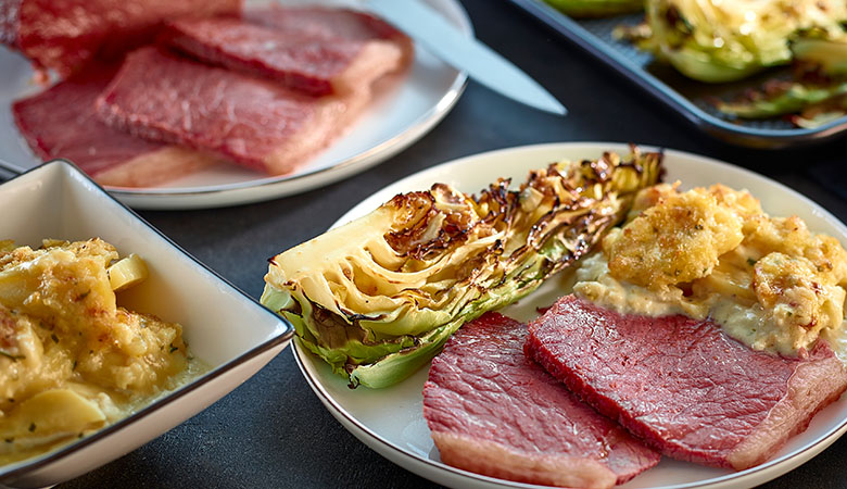 Neven Maguire's Corned Beef with Caramelised Cabbage Wedges