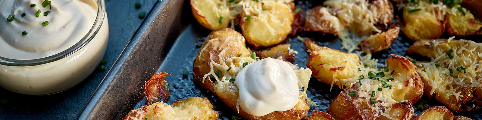 Neven Maguire's Crushed Baby Potatoes with Hegarty’s Cheddar 