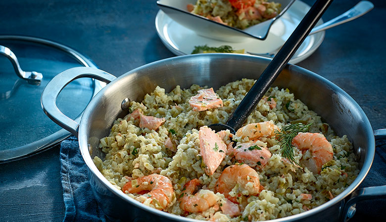 Neven Maguire's Salmon & Prawn Risotto
