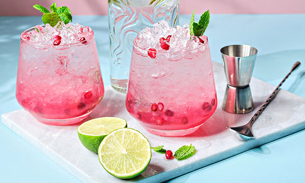 Pomegranate Gin Fizz 