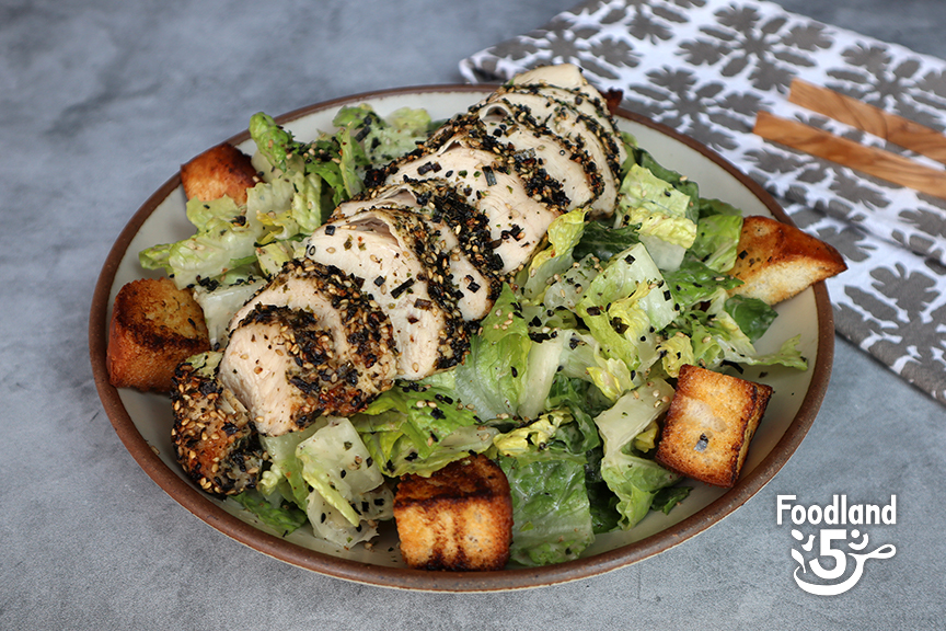 Furikake Chicken Caesar Salad