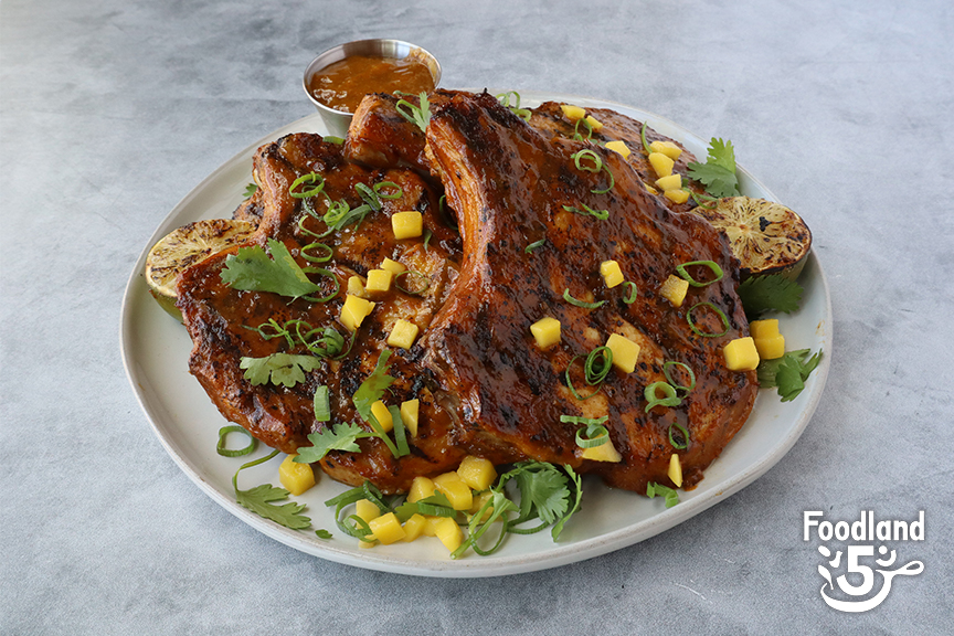 Mango Chipotle BBQ Pork Chop