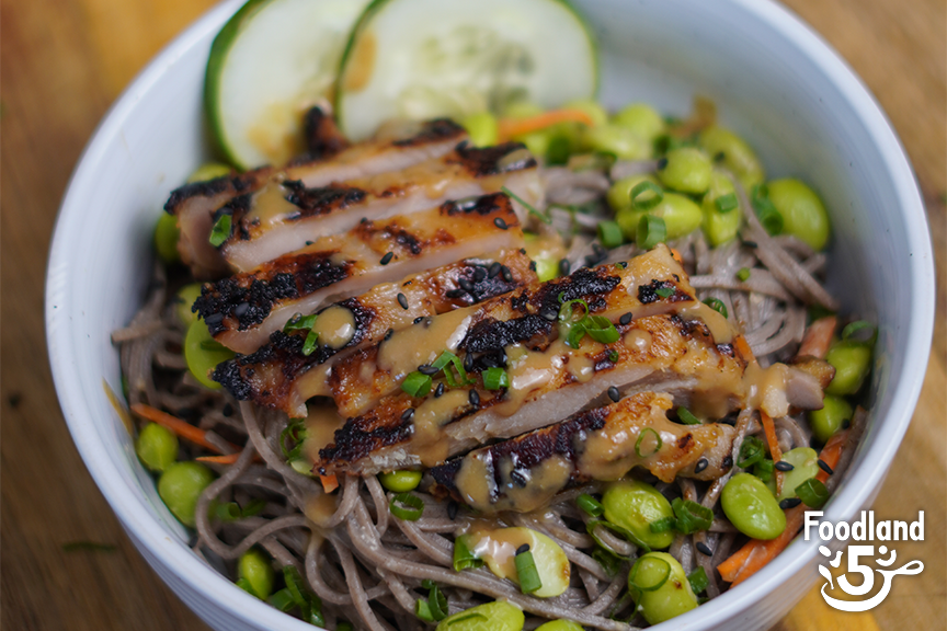 Miso Sesame Chicken Soba