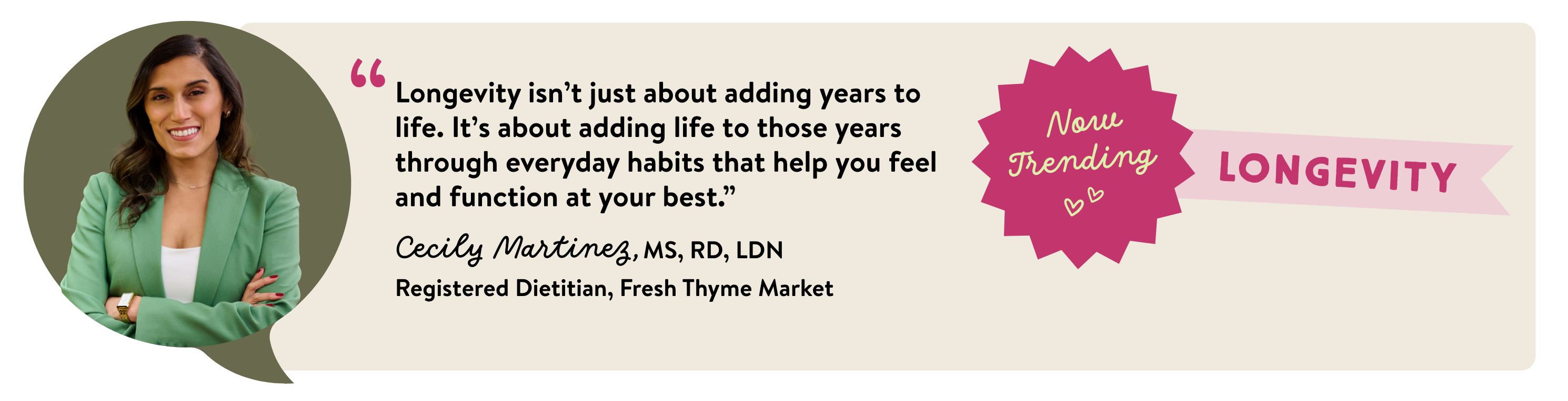 Now Trending: Longevity. Live Long, Live Well