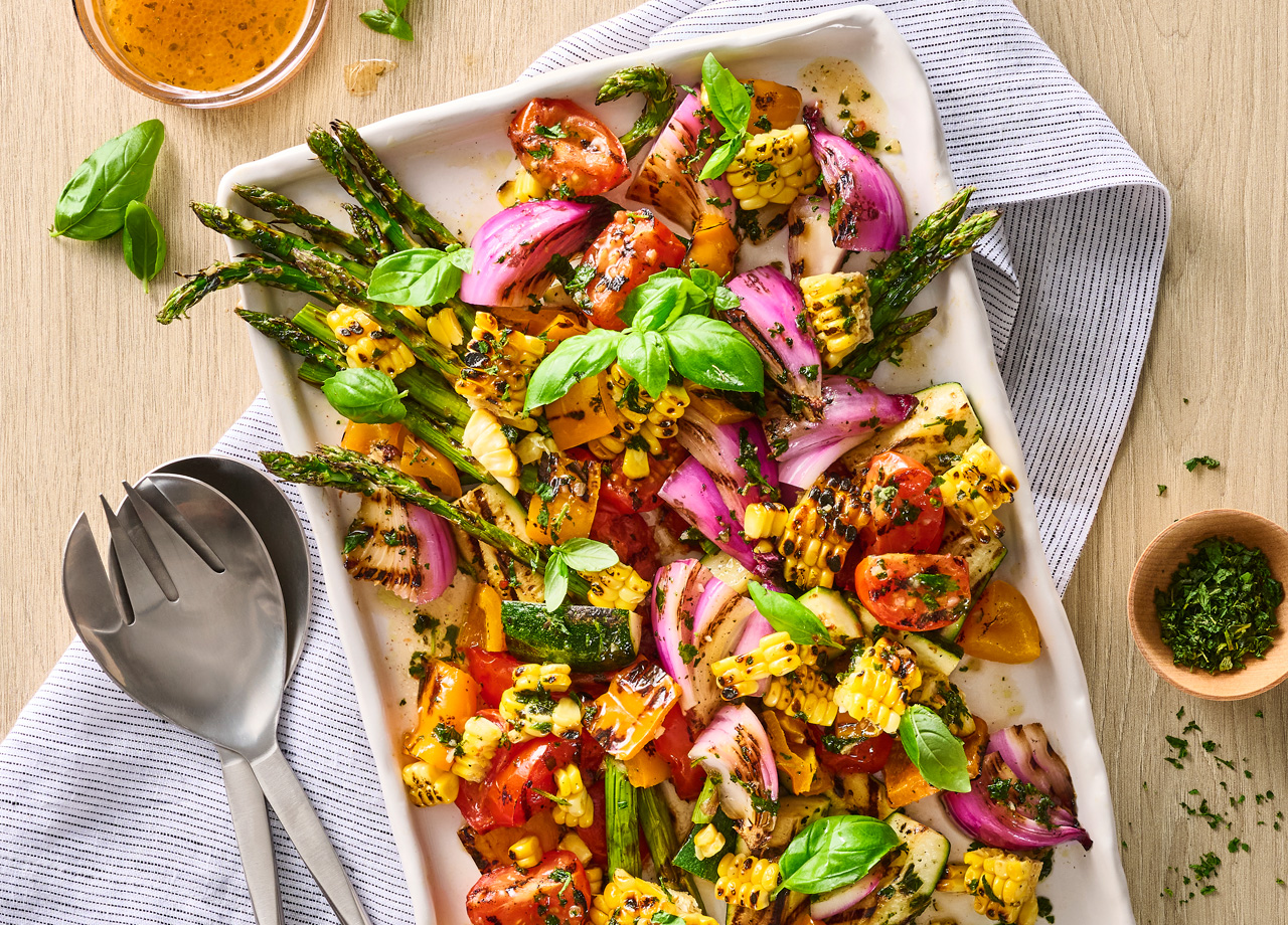 Grilled Summer Veggie Salad