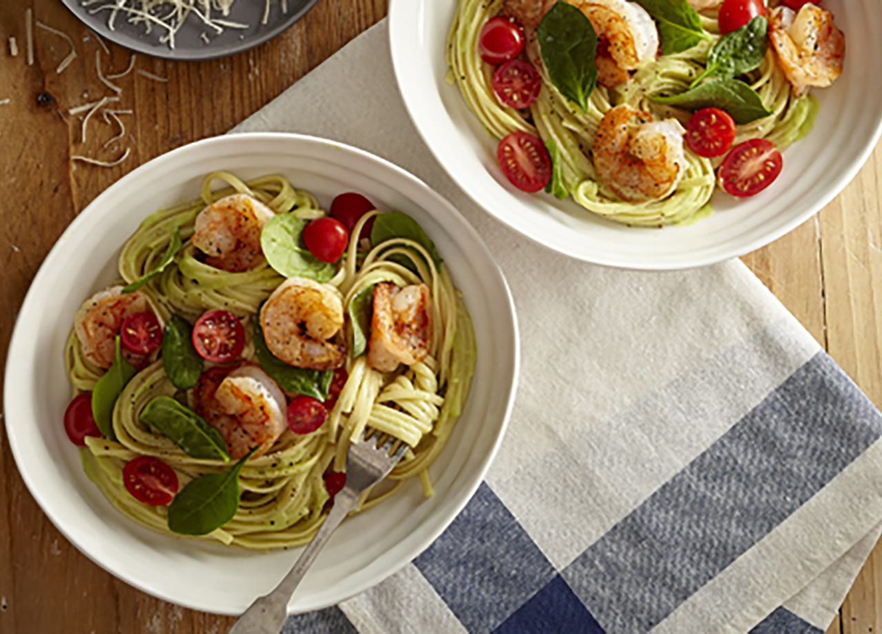 Avocado Shrimp Pasta