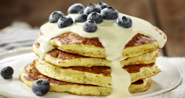 Fluffy Poppy Seed Pancakes