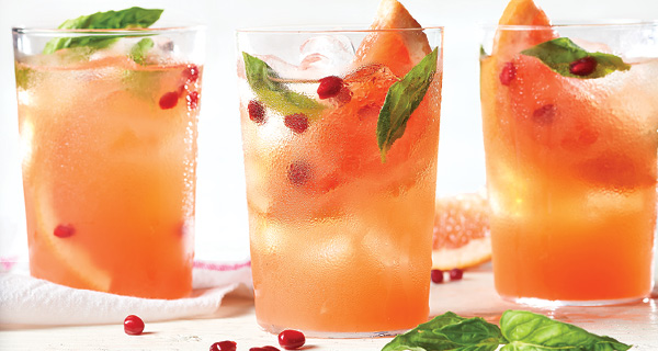 Grapefruit Basil Punch