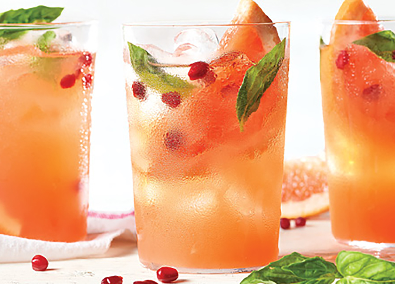 Grapefruit Basil Punch