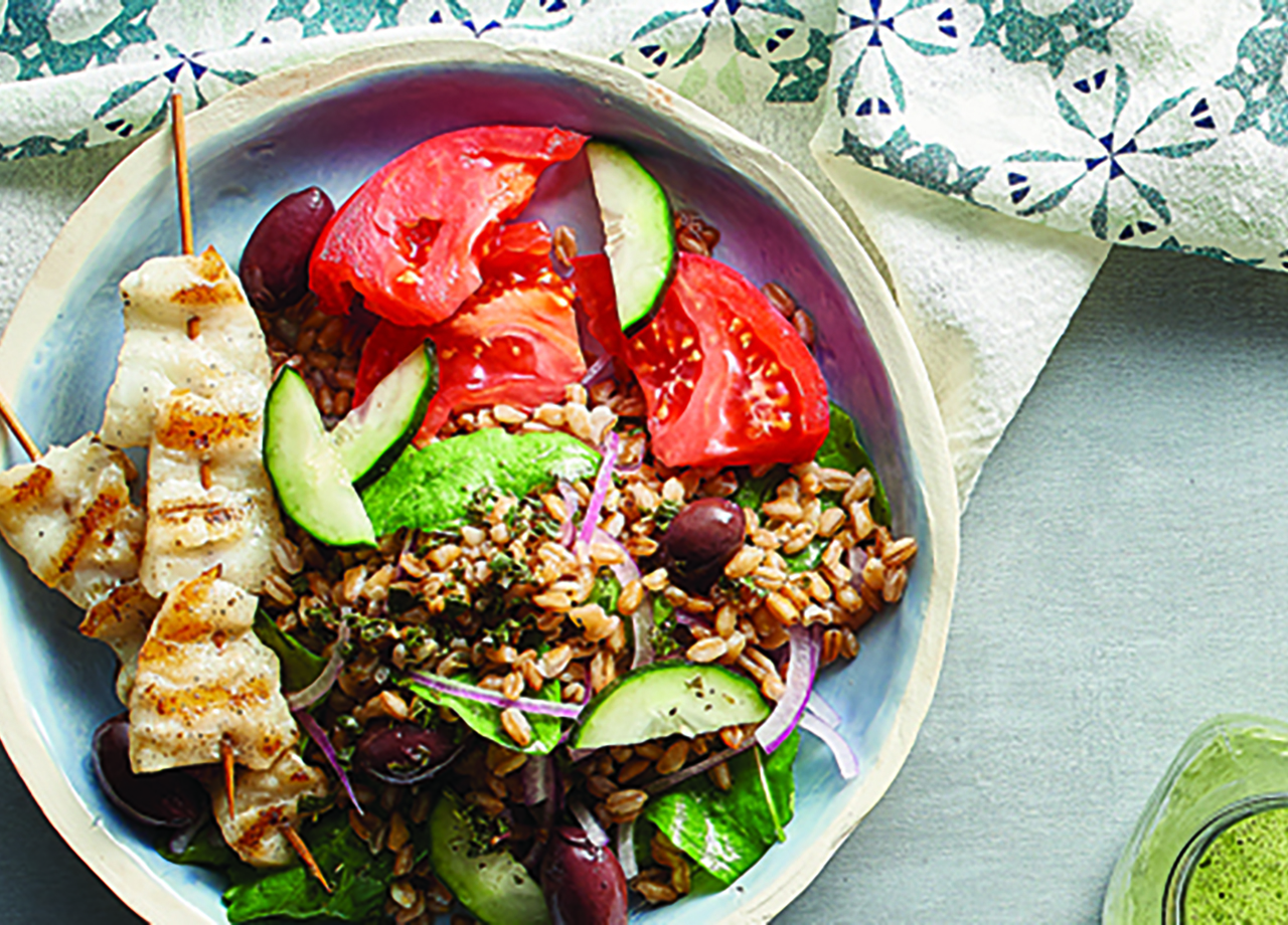 Greek Farro Bowl