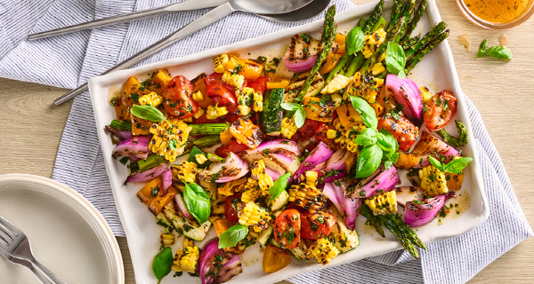 Grilled Summer Veggie Salad