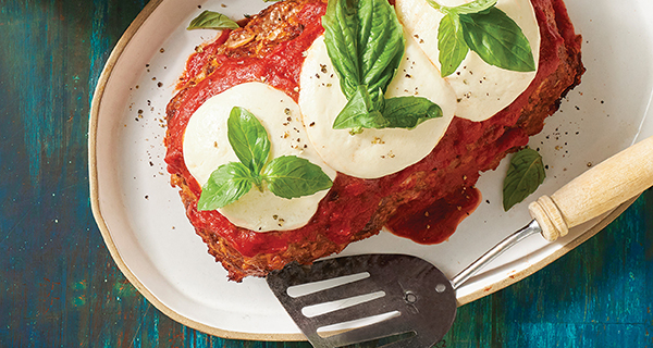 Italian Meatloaf on a Plate