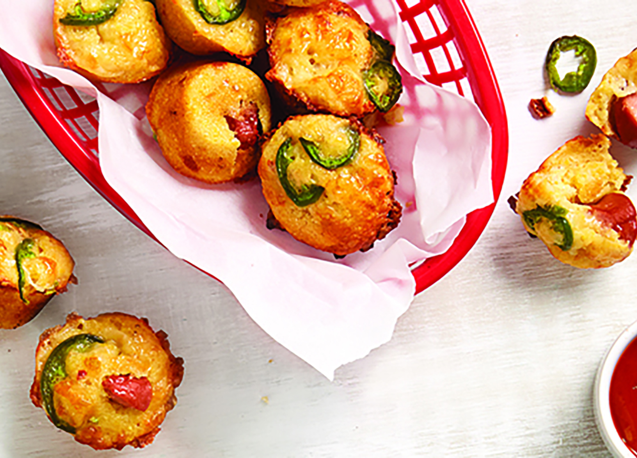 Jalapeno Corn Dog Poppers