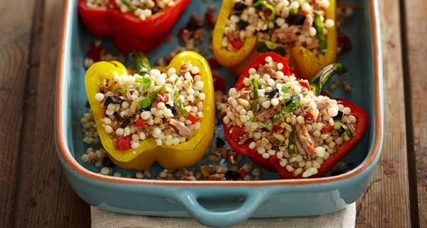 Mediterranean Tuna-Stuffed Peppers
