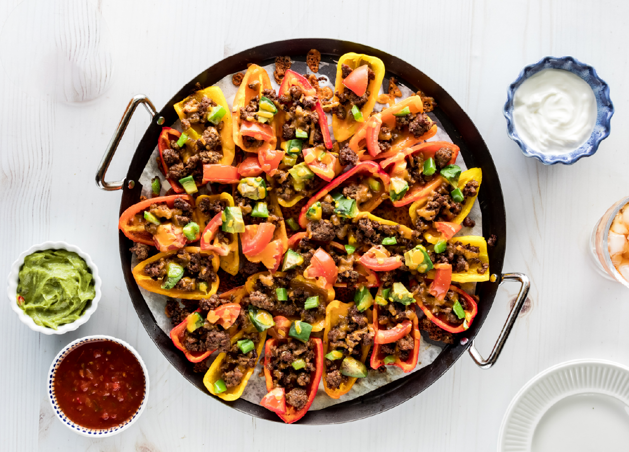 Mini Bell Pepper Nachos
