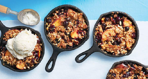 Nectarine-Blueberry Crisp