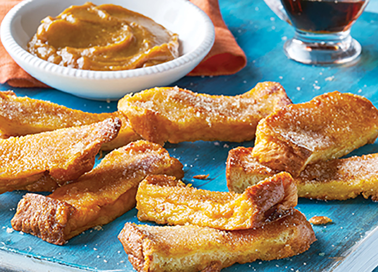 Pumpkin French Toast Sticks