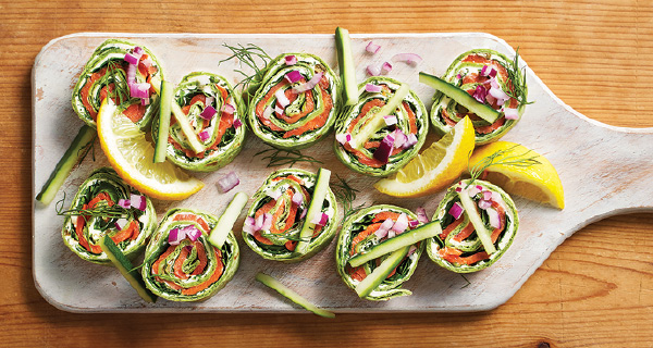 Smoked Regal Salmon Pinwheels