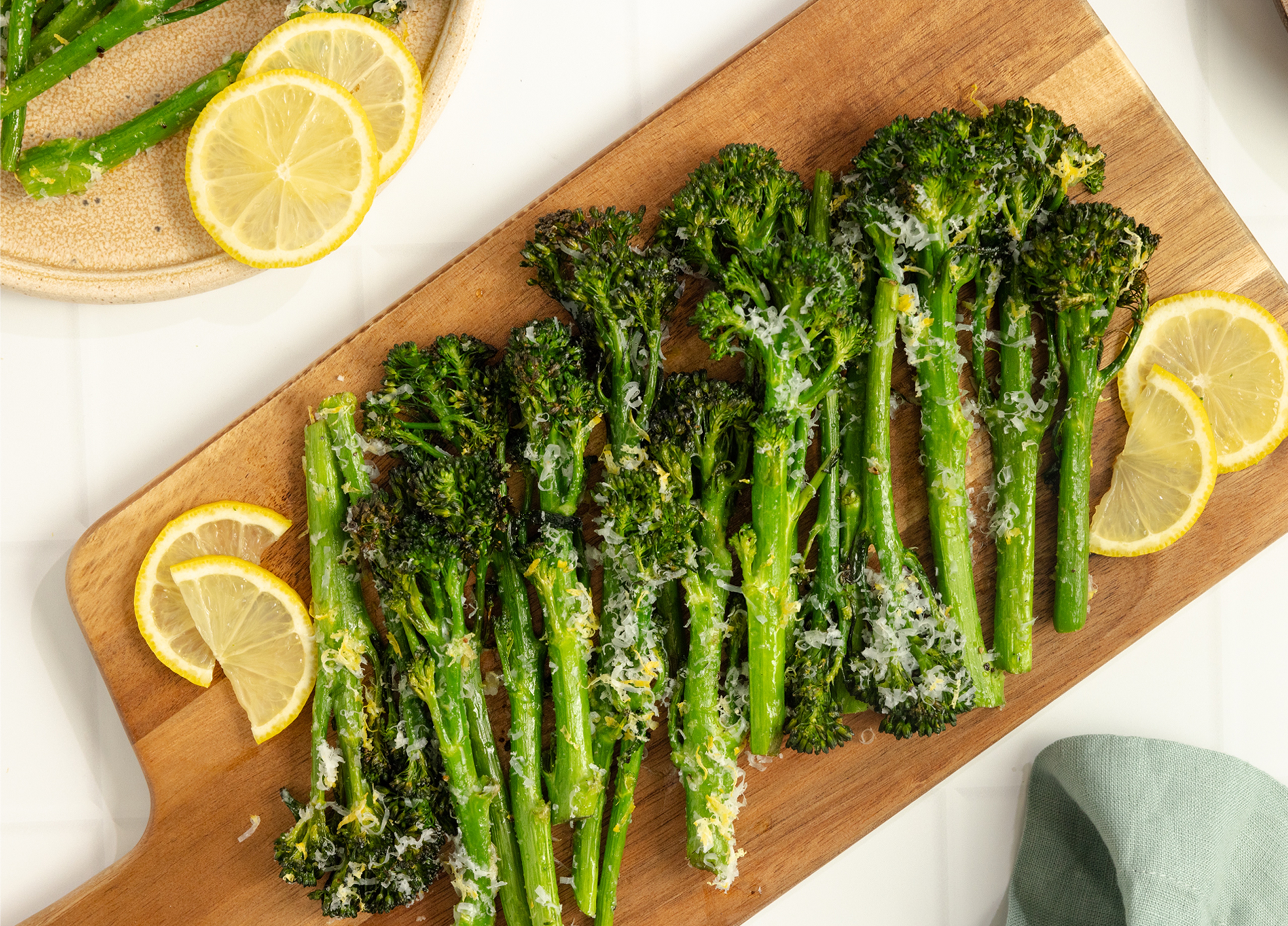 bimi broccoli plated