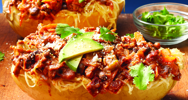 Southwestern Chipotle Spaghetti Squash