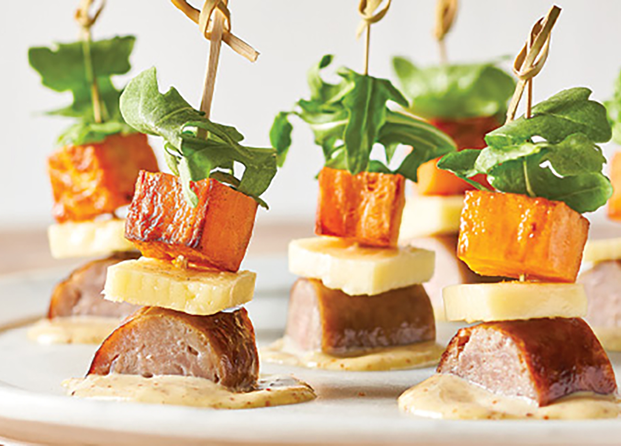 Sweet Potato & Sausage Kabobs