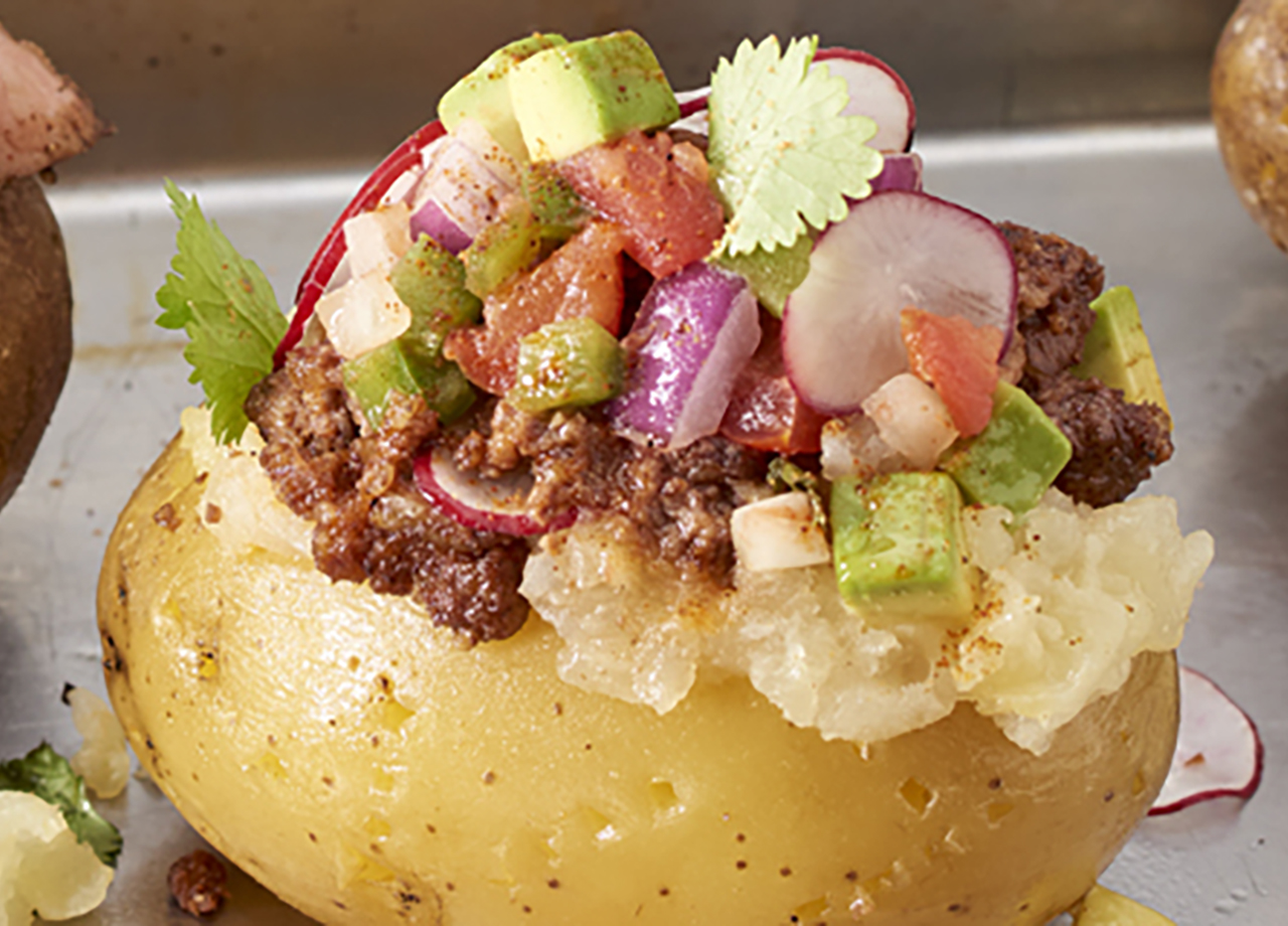 Vegan Walnut Stuffed Potato