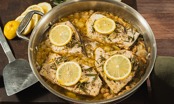 Baked Swordfish with Lemon