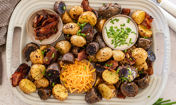 Loaded Mini Baked Potatoes