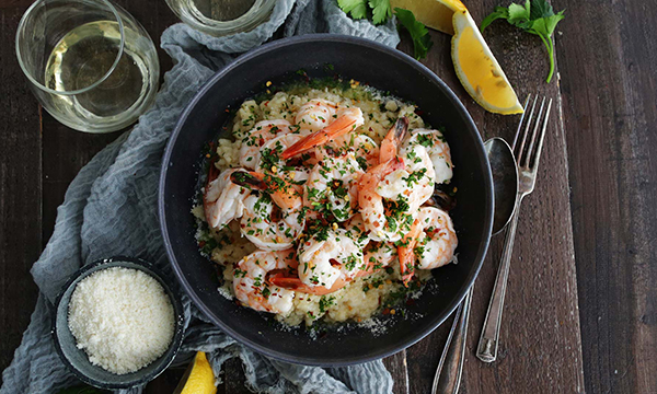 Prosecco-Poached Shrimp