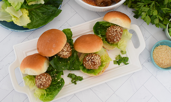 Slow Cooker Sweet Chili Meatball Sliders