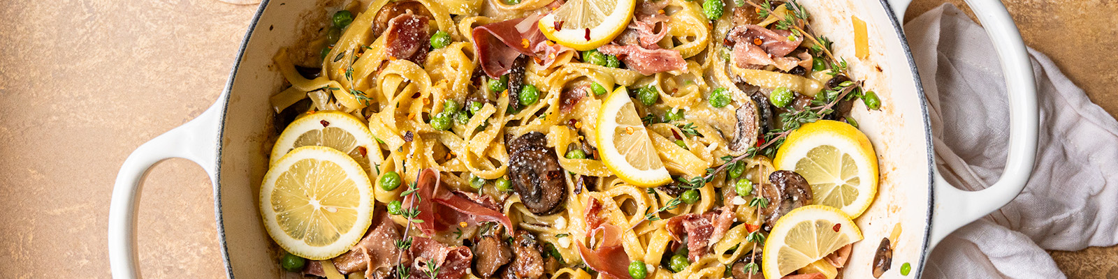 Spring Vegetable Fettuccine Alfredo