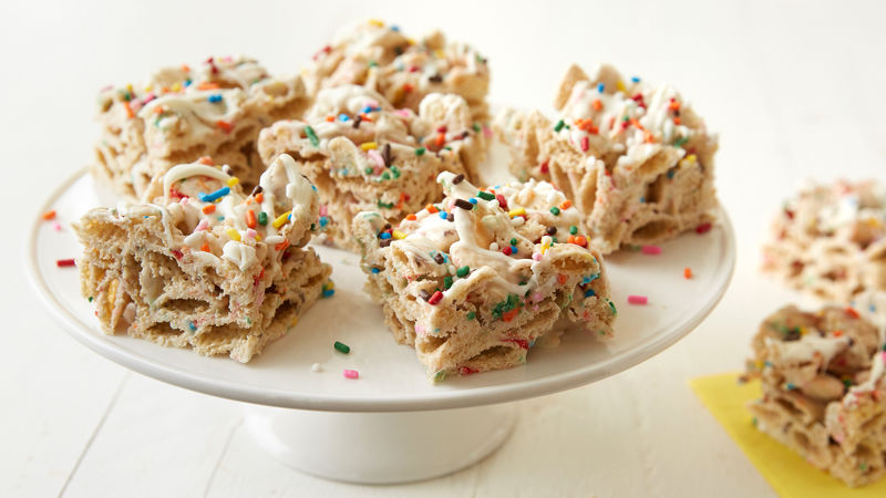 No-Bake Birthday Cake Bars