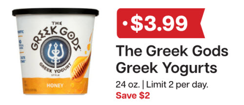 L&B Extras Members $3.99 Greek God Yogurts 24 oz. (Limit 2 per day) Expires 01/28/26