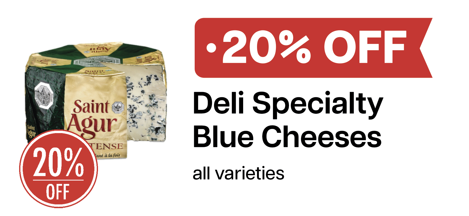 L&B Extras Members: 20% Off L&B Deli Specialty Blue Cheeses Expires 04/01/26