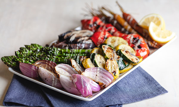 Grilled Rainbow Veggies