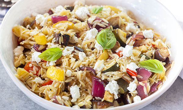 Roasted Vegetable Orzo Salad