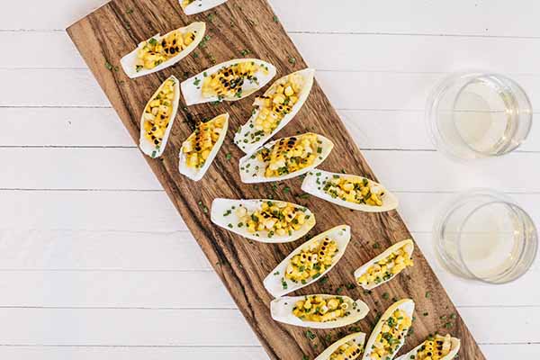 Recipe: Endive Bites with Grilled Corn & Goat Cheese