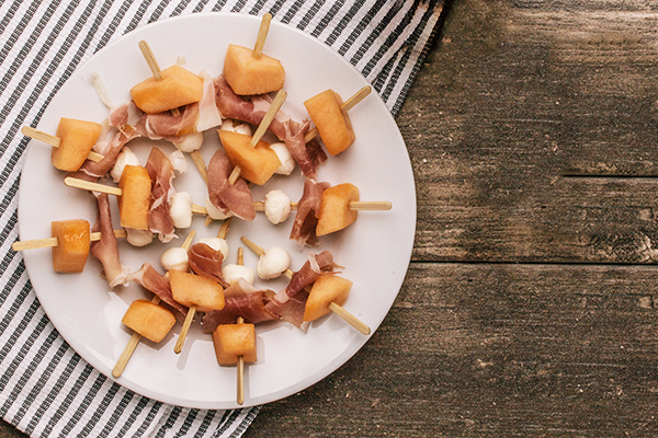 Recipe: Melon, Prosciutto & Mozzarella Skewers