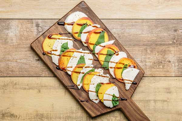 Recipe: Peach Caprese Platter