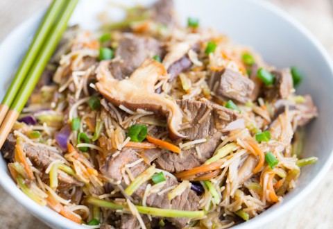 Recipe: Korean Beef and Vegetable Noodle Bowl