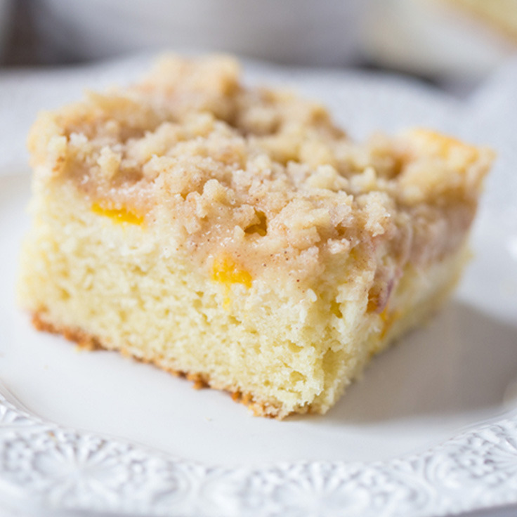 Peaches and Cream Coffee Cake