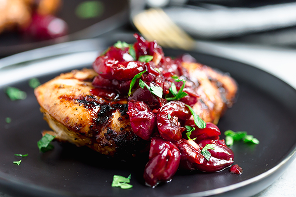 Recipe: Grilled Chicken with Cherry Balsamic Sauce