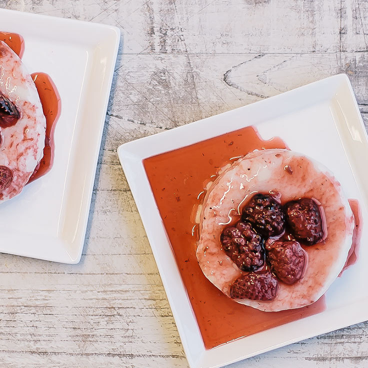 Recipe: Panna Cotta with Roasted Berries and Balsamic Reduction