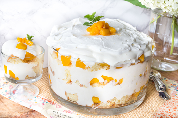 Recipe: Peaches & Cream Trifle