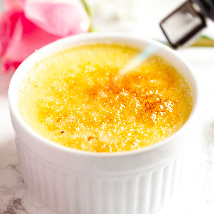 Vanilla Bean Crème Brûlée for Two